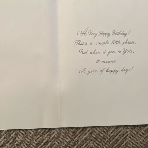 Vintage Lot of 4 Coronation Collection Glitter Birthday Cards 50's Parchment - Picture 6 of 15